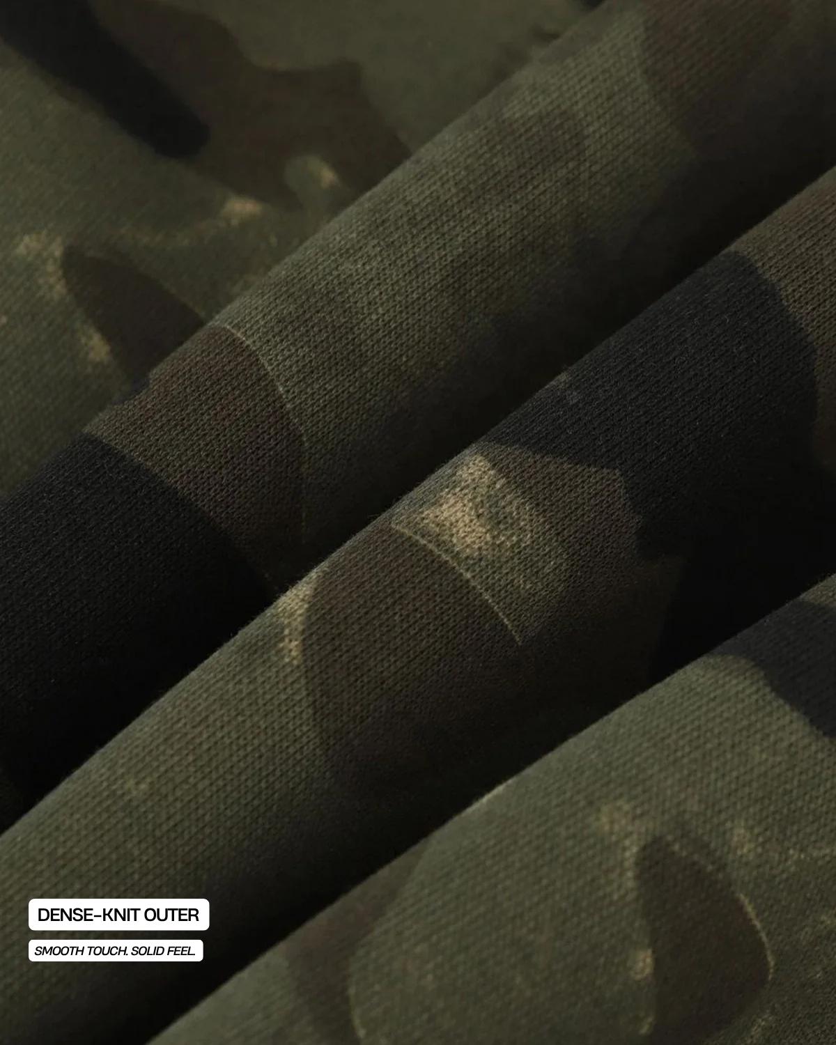 Jaqueta Moletom Camuflada Moya Cloudfeel: Zíper, Leve, Macia, Confortável e Relaxada