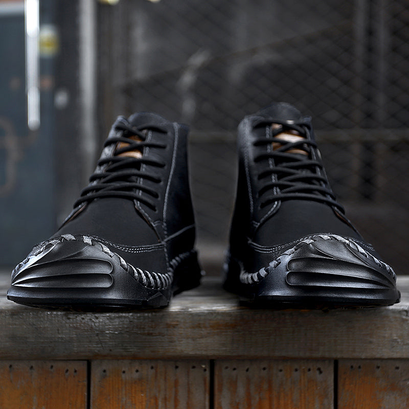 Botas Chukka Masculinas Couro Genuíno: Duráveis, Leves, Antiderrapantes e Conforto Total