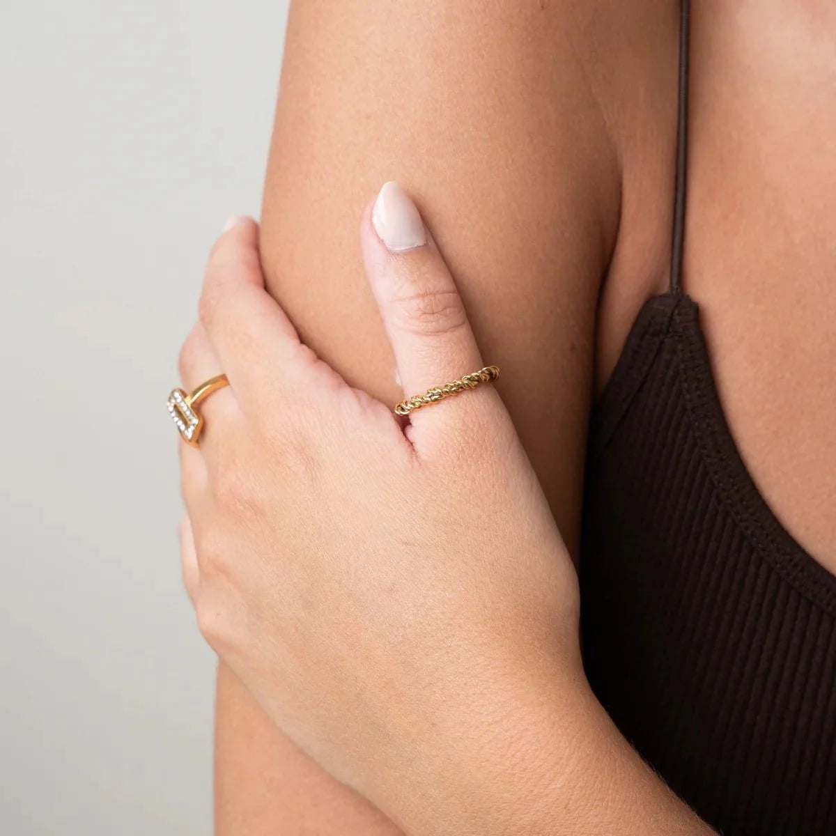 Anillo Espiral Oro 18K