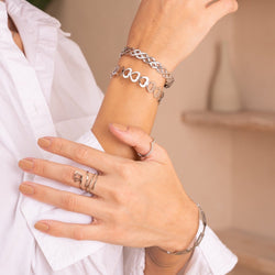 Anillo Ajustable Ojo Griego