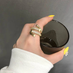 Anillo Cruzado Apertura - LuviletteLuvilette