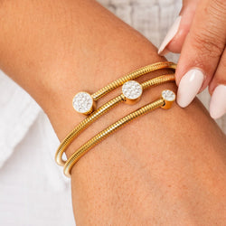Pulsera Espiral de Cristal