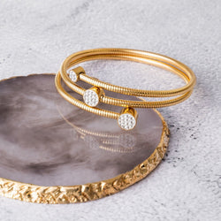 Pulsera Espiral de Cristal