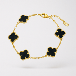 Brazalete Lujo Flores Acero - LuviletteLuvilette